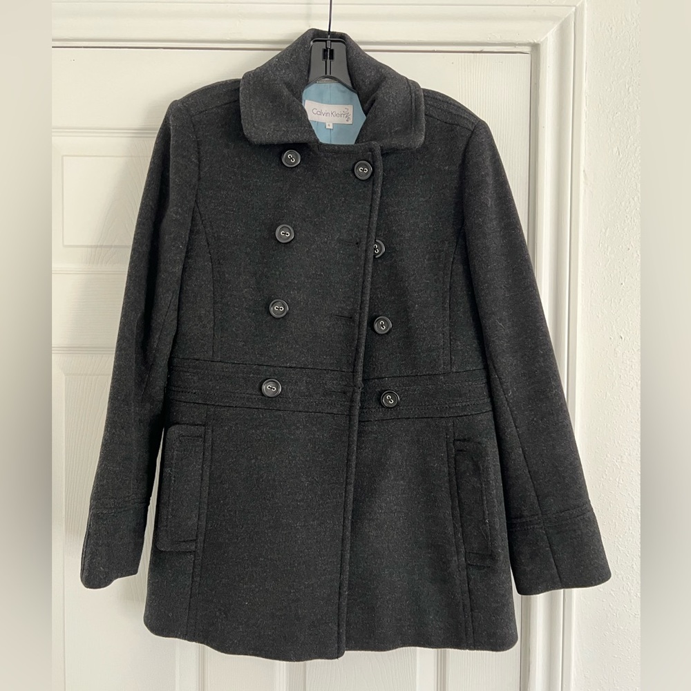 Calvin Klein women’s black peacoat size 4